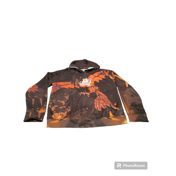 Mens Full Zip Hoodie DragonballZ all over‎ print SZ XXL/2XL - Picture 1 of 3